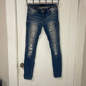Buckle Black distressed jeans, mid-rise, very good condition